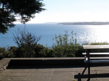 View from the Roseland Holiday Cottage Terrace